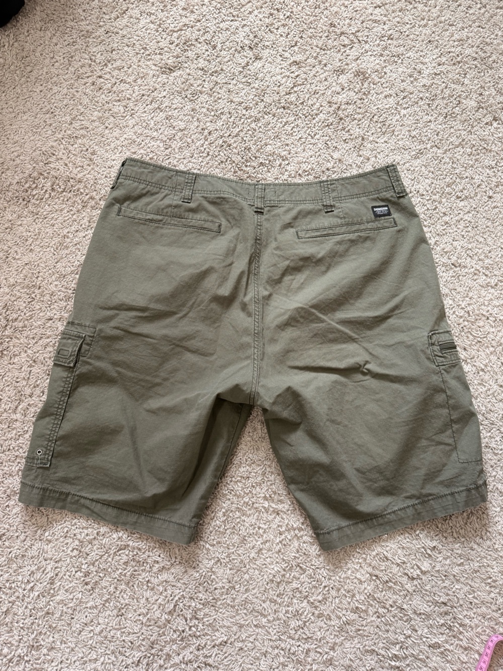 Denizen from Levi's Olive Green Utility Shorts - Picture 5 of 8